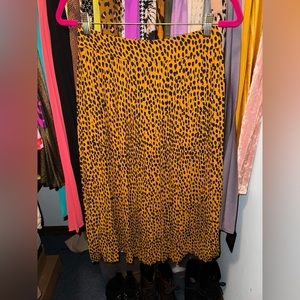 J. CREW Factory Pleated Midi Skirt Size 2